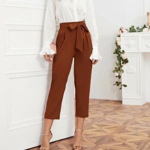 5 for $20 MIX N MATCH NWT Rust Bow Tie Paper Bag Pants